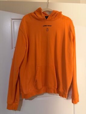 Lonely Ghost Orange Pullover Hoodie
